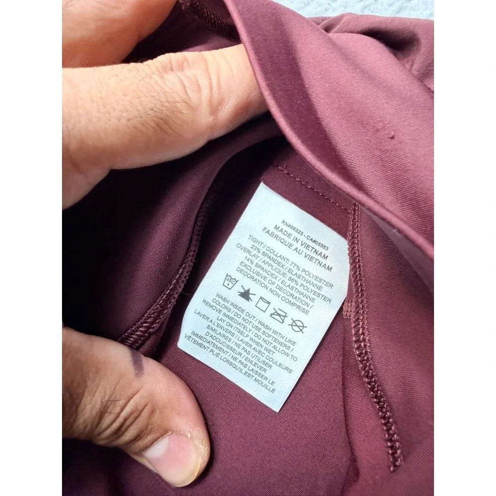 Nike Dri-FIT 2-in-1 Training Shorts Burgundy Womens XS High Rise Running